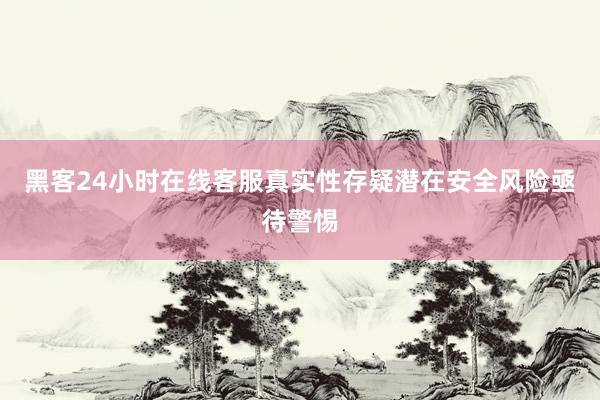 黑客24小时在线客服真实性存疑潜在安全风险亟待警惕